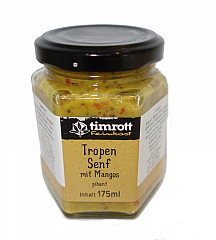 Timrott Tropen Senf mit Mangos (pikant), 115 ml. -solange Vorrat reicht-